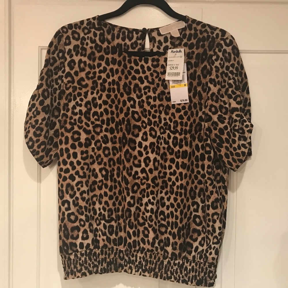Michael Kors Size M animal print top